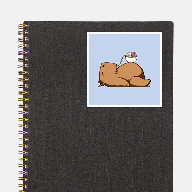 Capy Ramen-None-Glossy-Sticker-sebasebi