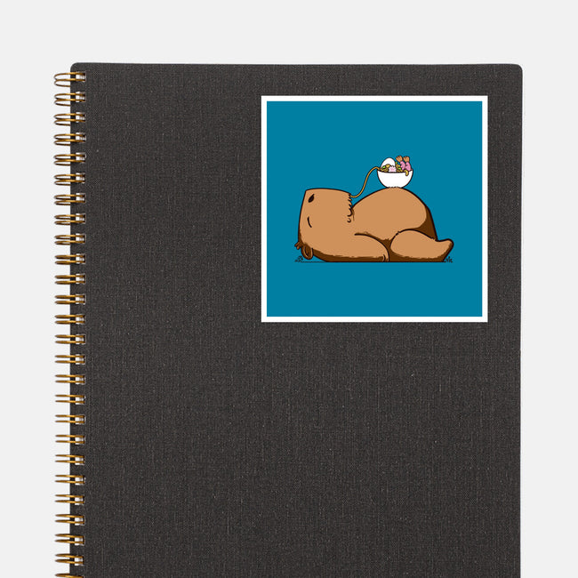 Capy Ramen-None-Glossy-Sticker-sebasebi