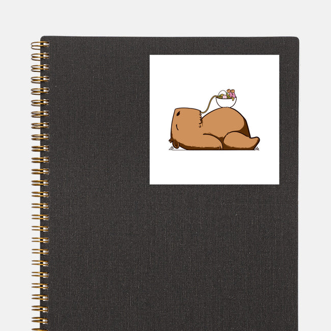 Capy Ramen-None-Glossy-Sticker-sebasebi
