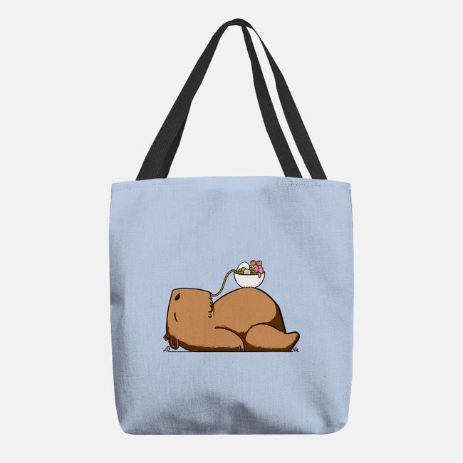 Capy Ramen-None-Basic Tote-Bag-sebasebi