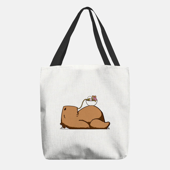 Capy Ramen-None-Basic Tote-Bag-sebasebi