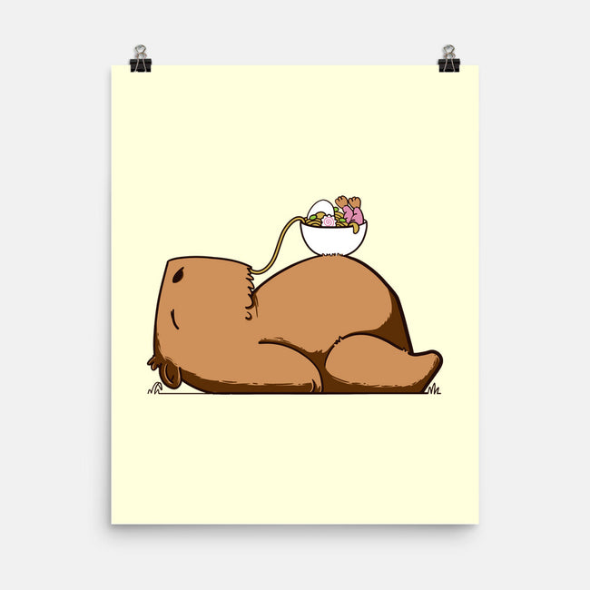 Capy Ramen-None-Matte-Poster-sebasebi