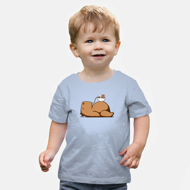 Capy Ramen-Baby-Basic-Tee-sebasebi
