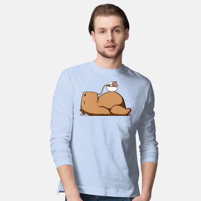 Capy Ramen-Mens-Long Sleeved-Tee-sebasebi