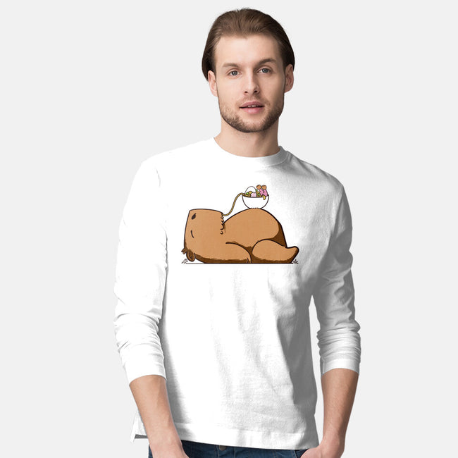 Capy Ramen-Mens-Long Sleeved-Tee-sebasebi