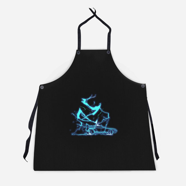 The Storm And The Clock-Unisex-Kitchen-Apron-sebasebi
