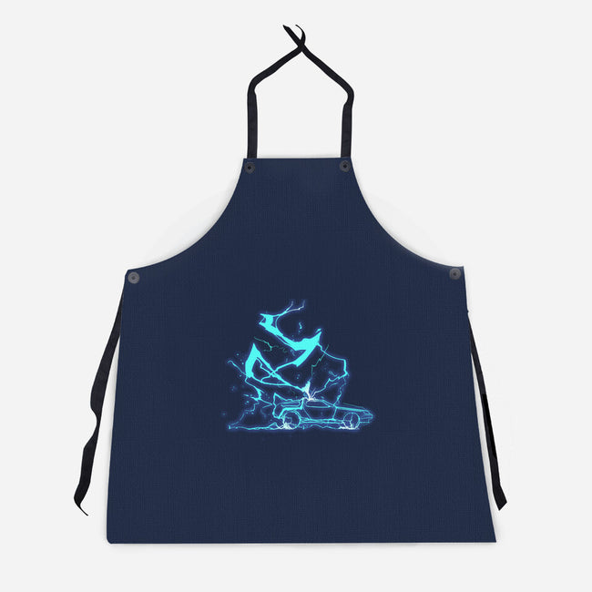 The Storm And The Clock-Unisex-Kitchen-Apron-sebasebi