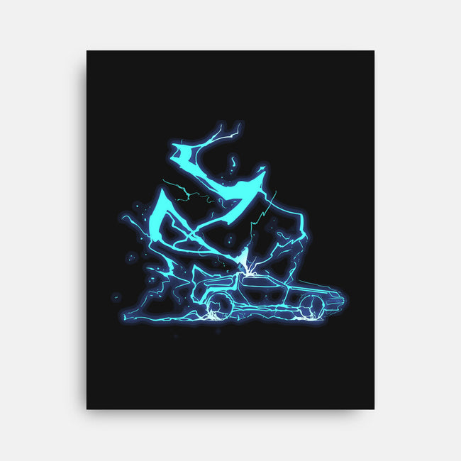 The Storm And The Clock-None-Stretched-Canvas-sebasebi