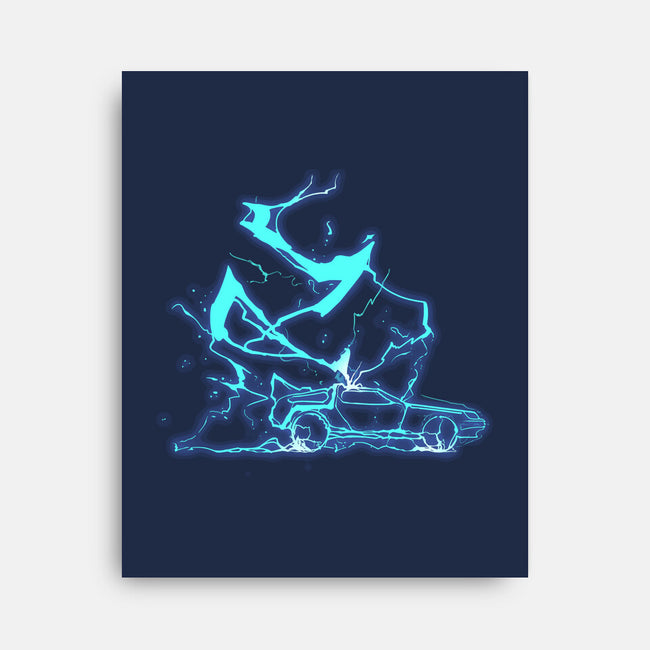 The Storm And The Clock-None-Stretched-Canvas-sebasebi