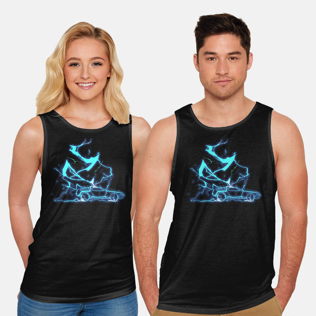 The Storm And The Clock-Unisex-Basic-Tank-sebasebi