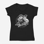 Eclipse Duality-Womens-V-Neck-Tee-naomori