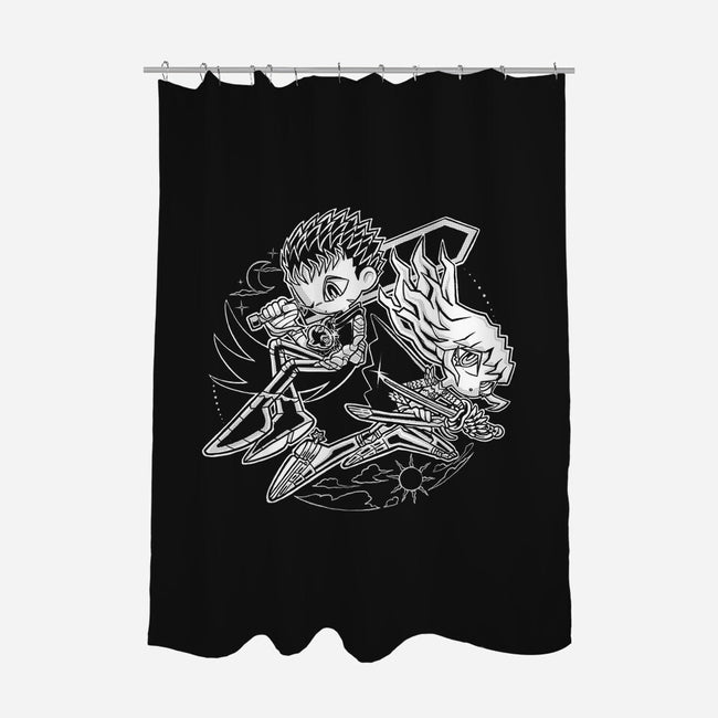 Eclipse Duality-None-Polyester-Shower Curtain-naomori