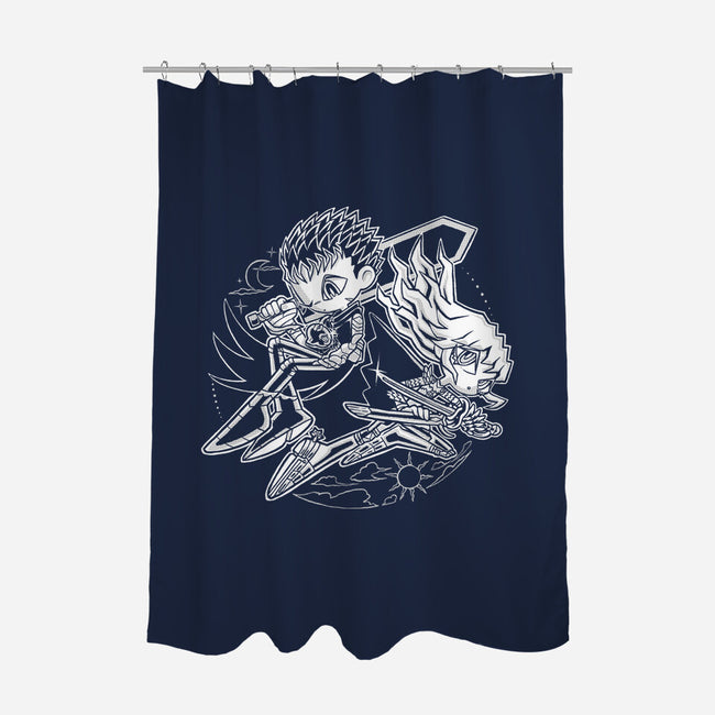 Eclipse Duality-None-Polyester-Shower Curtain-naomori