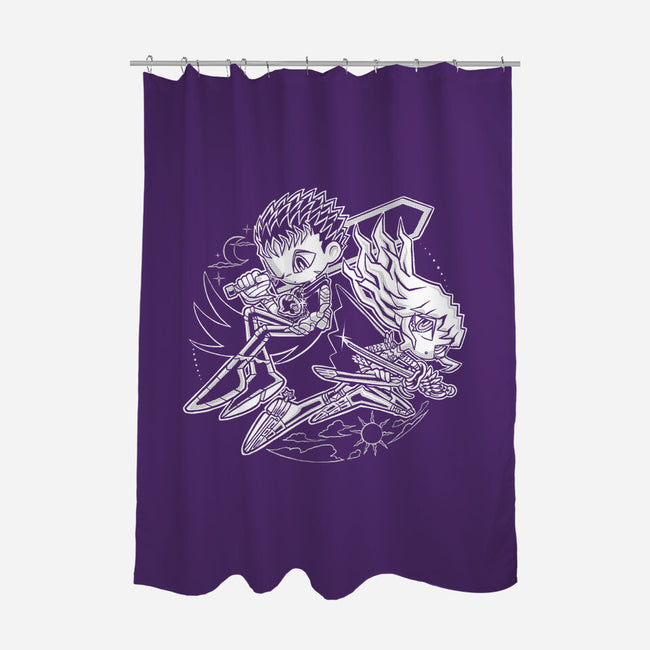Eclipse Duality-None-Polyester-Shower Curtain-naomori
