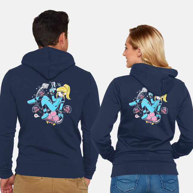 Space Mama-Unisex-Zip-Up-Sweatshirt-naomori