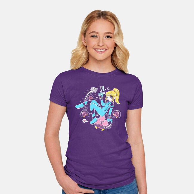Space Mama-Womens-Fitted-Tee-naomori