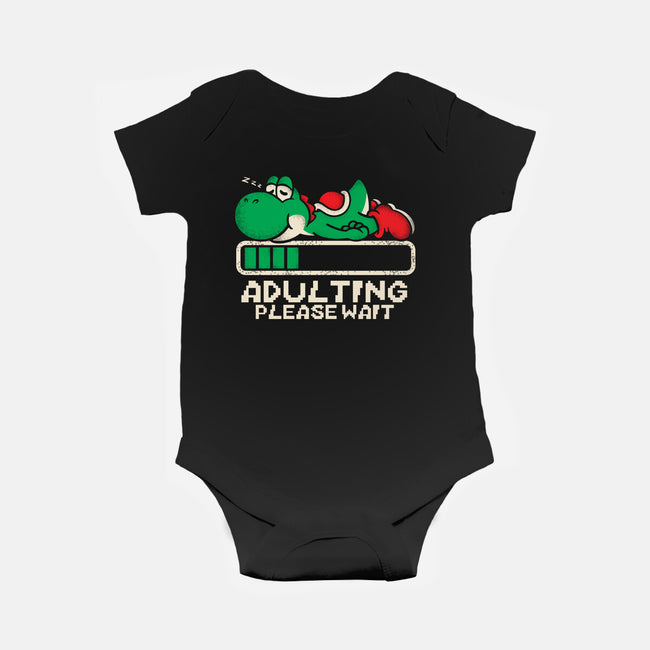 Yoshi's Adulting-Baby-Basic-Onesie-turborat14