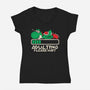Yoshi's Adulting-Womens-V-Neck-Tee-turborat14