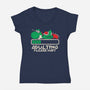Yoshi's Adulting-Womens-V-Neck-Tee-turborat14