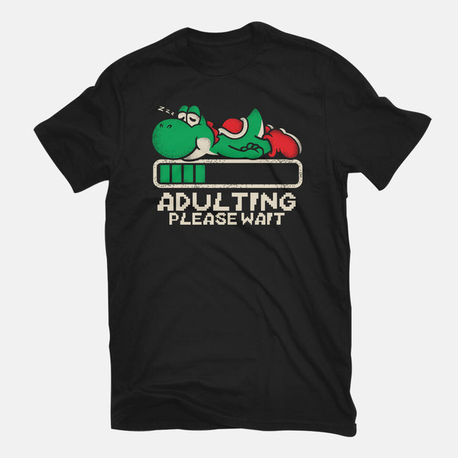 Yoshi's Adulting-Womens-Fitted-Tee-turborat14
