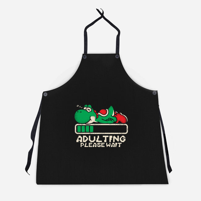Yoshi's Adulting-Unisex-Kitchen-Apron-turborat14
