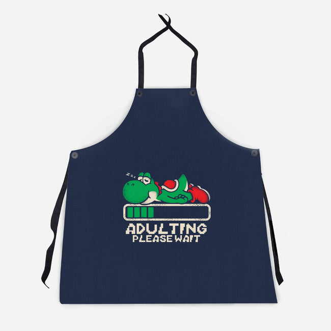 Yoshi's Adulting-Unisex-Kitchen-Apron-turborat14