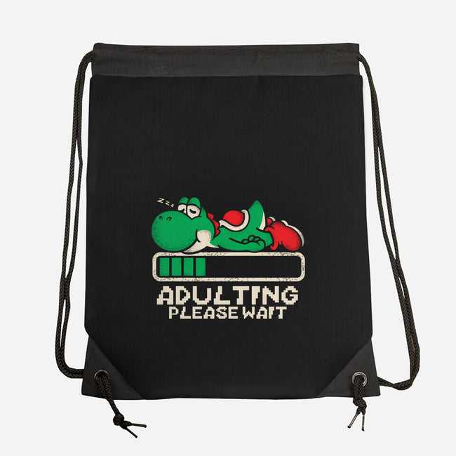 Yoshi's Adulting-None-Drawstring-Bag-turborat14