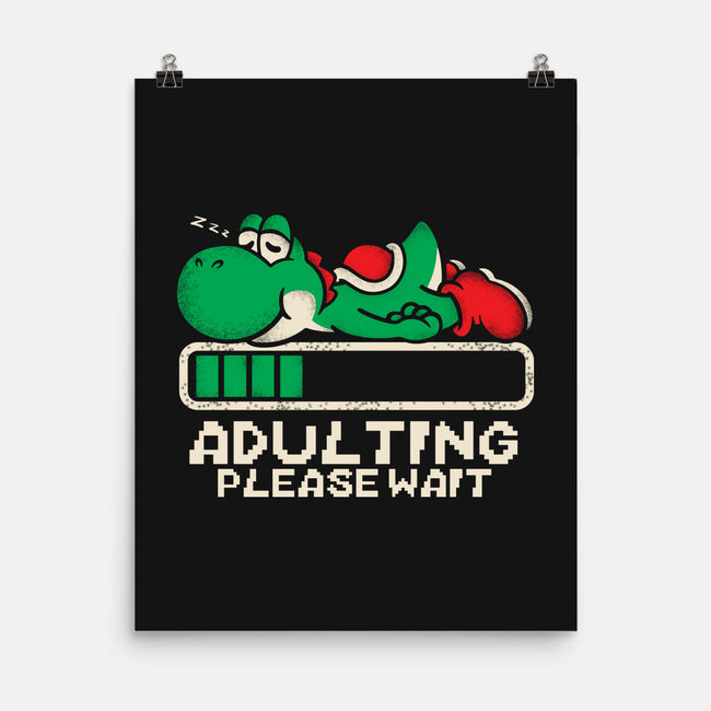 Yoshi's Adulting-None-Matte-Poster-turborat14