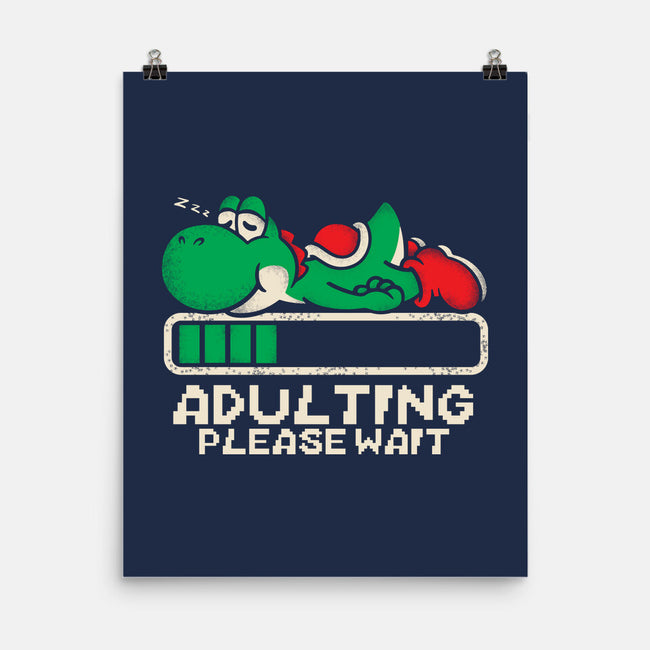 Yoshi's Adulting-None-Matte-Poster-turborat14