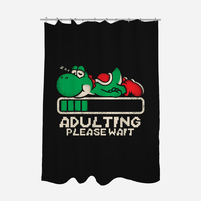 Yoshi's Adulting-None-Polyester-Shower Curtain-turborat14