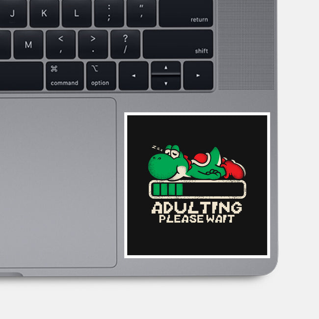 Yoshi's Adulting-None-Glossy-Sticker-turborat14