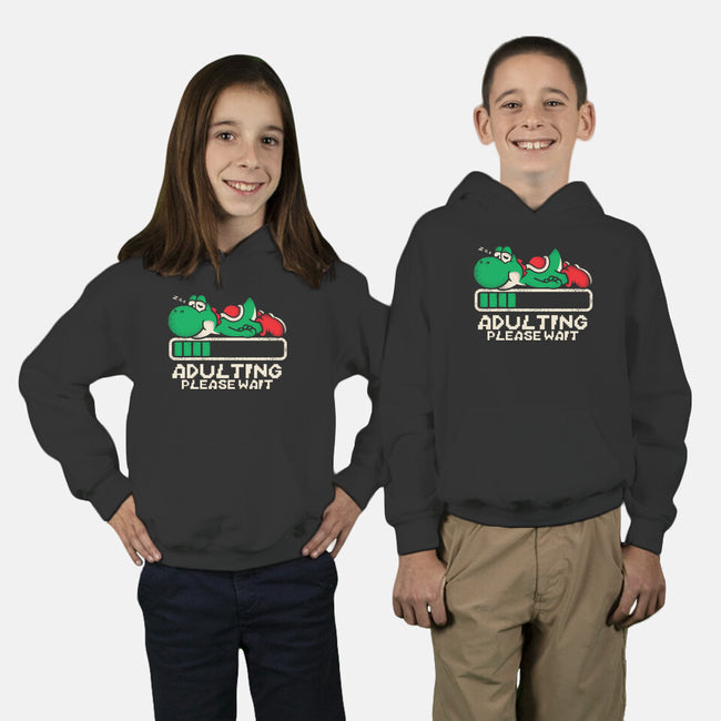 Yoshi's Adulting-Youth-Pullover-Sweatshirt-turborat14