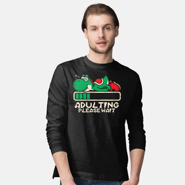 Yoshi's Adulting-Mens-Long Sleeved-Tee-turborat14