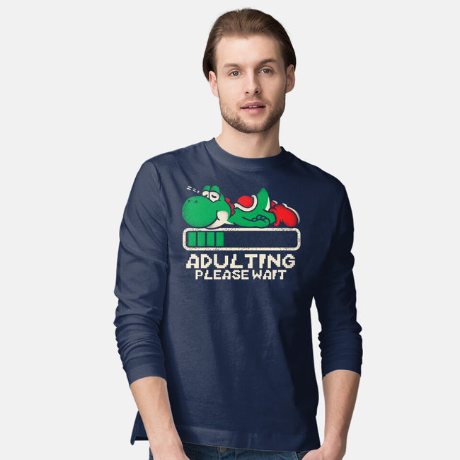 Yoshi's Adulting-Mens-Long Sleeved-Tee-turborat14