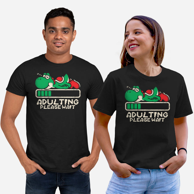 Yoshi's Adulting-Unisex-Basic-Tee-turborat14