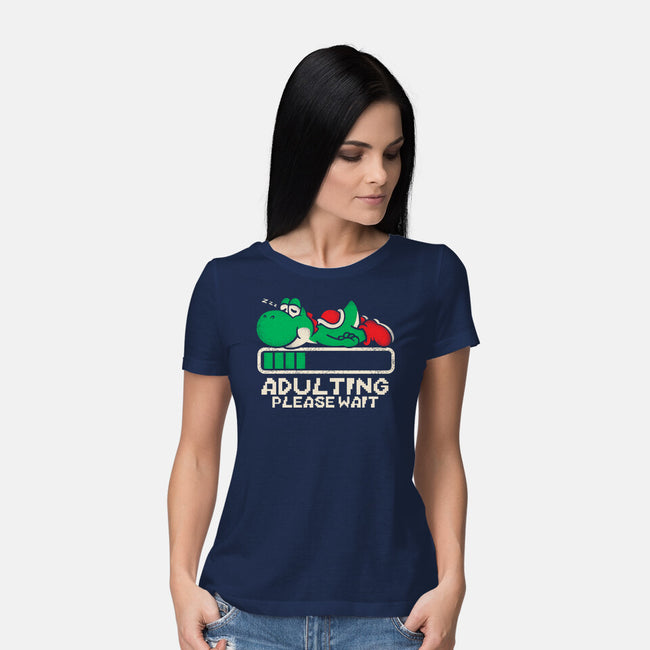 Yoshi's Adulting-Womens-Basic-Tee-turborat14