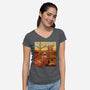 The Persistence Of Cookies-Womens-V-Neck-Tee-erion_designs