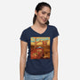 The Persistence Of Cookies-Womens-V-Neck-Tee-erion_designs