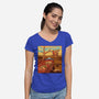 The Persistence Of Cookies-Womens-V-Neck-Tee-erion_designs