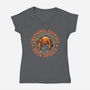 Emotionals Support Rock Spider-Womens-V-Neck-Tee-erion_designs