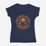 Emotionals Support Rock Spider-Womens-V-Neck-Tee-erion_designs
