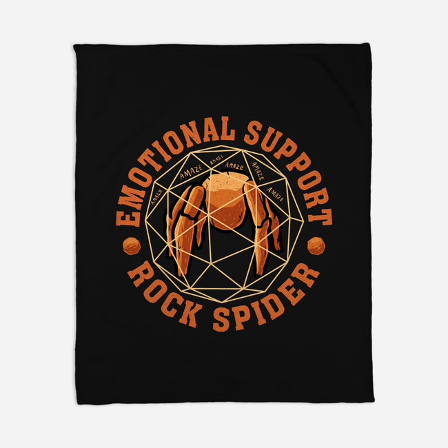 Emotionals Support Rock Spider-None-Fleece-Blanket-erion_designs