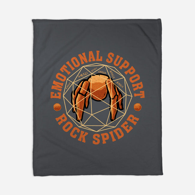 Emotionals Support Rock Spider-None-Fleece-Blanket-erion_designs