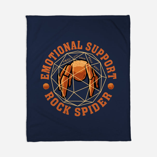 Emotionals Support Rock Spider-None-Fleece-Blanket-erion_designs