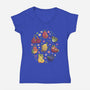 Birb Macedonia-Womens-V-Neck-Tee-Geekydog