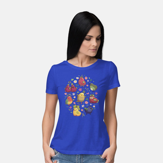 Birb Macedonia-Womens-Basic-Tee-Geekydog