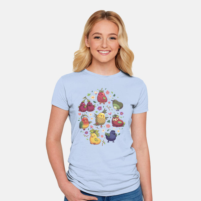 Birb Macedonia-Womens-Fitted-Tee-Geekydog