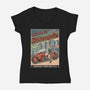 Neo Tokio Custom-Womens-V-Neck-Tee-JCMaziu
