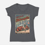 Neo Tokio Custom-Womens-V-Neck-Tee-JCMaziu