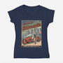 Neo Tokio Custom-Womens-V-Neck-Tee-JCMaziu